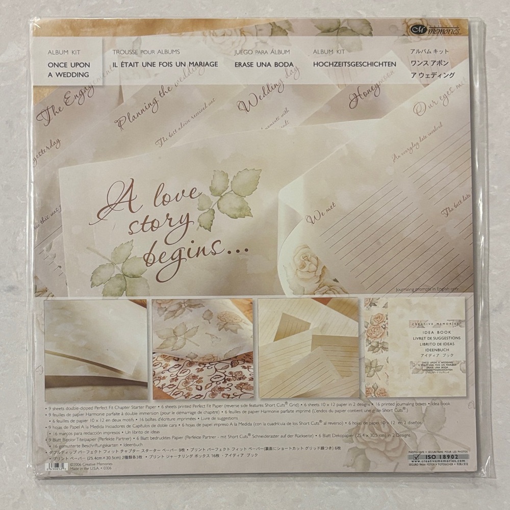 Creative Memories Once Upon A Wedding Album Kit